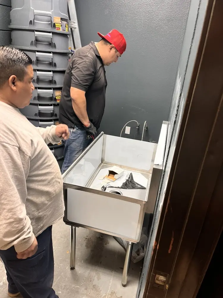 Commercial plumbing and sink installation in Georgetown