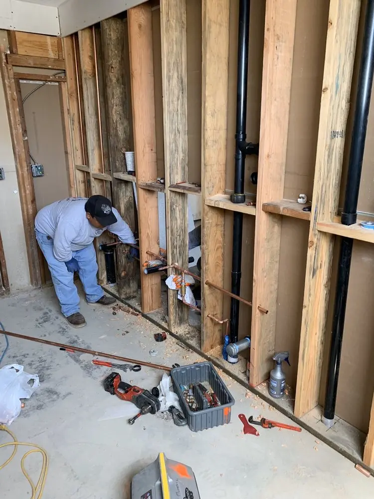 Commercial rough-in plumbing for Water Heater Replacement in Georgetown
